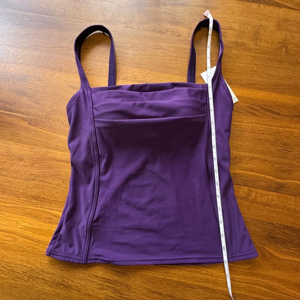CALVIN KLEIN Tankini Swimsuit Set Womens 12 NEW Purple Two Piece Tank Bikini NWT - Picture 12 of 14